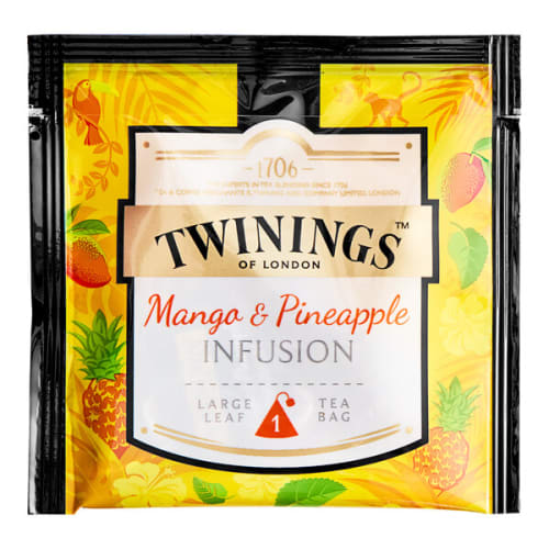 Twinings Mango & Pineapple Platinum Tea Sachets, Caffeine Free